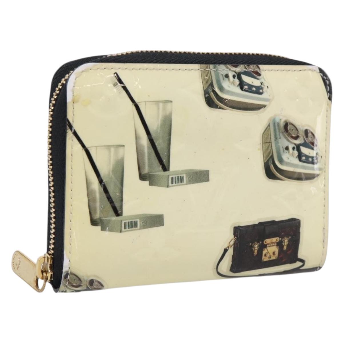LOUIS VUITTON Vernis Sticker Print Nicola Geschier Purse M50372 Auth 167756
