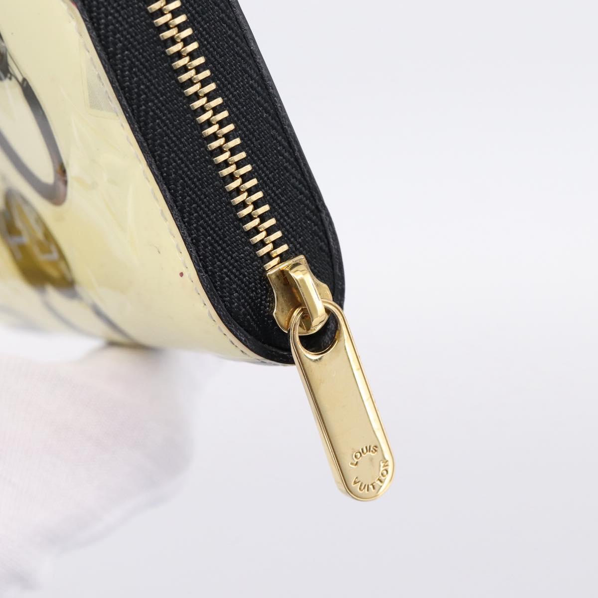 LOUIS VUITTON Vernis Sticker Print Nicola Geschier Purse M50372 Auth 167756
