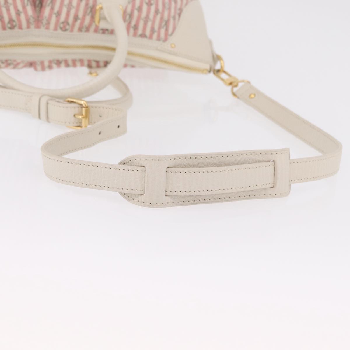 LOUIS VUITTON Mini Lin Marina GM Bag Croisette 2way Pink M95493 LV Auth 167757A