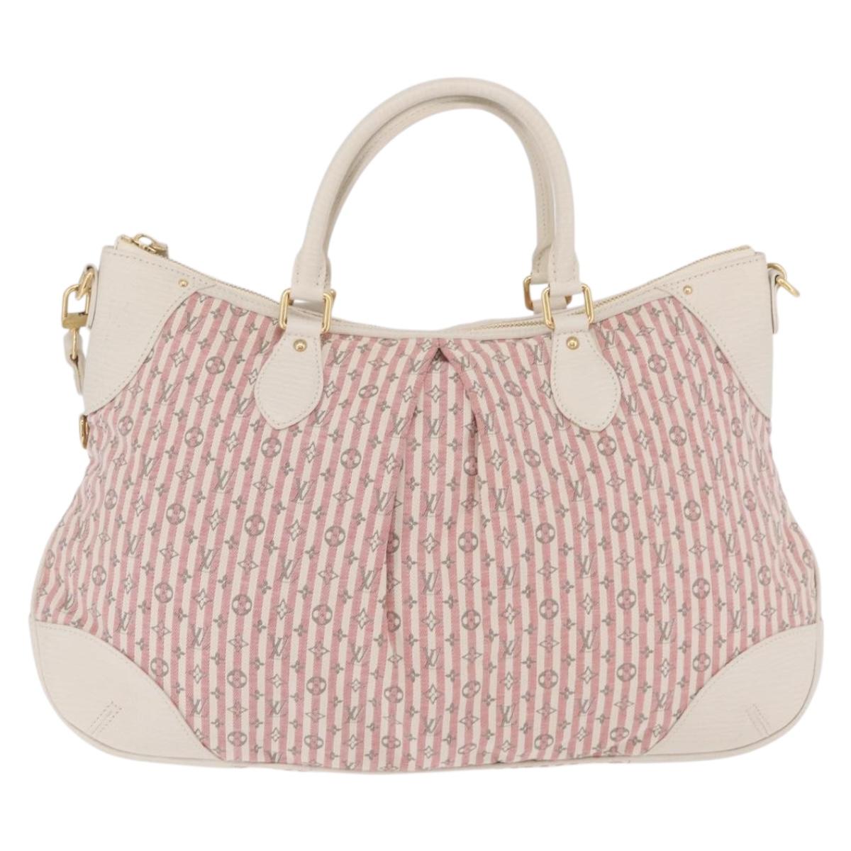 LOUIS VUITTON Mini Lin Marina GM Bag Croisette 2way Pink M95493 LV Auth 167757A