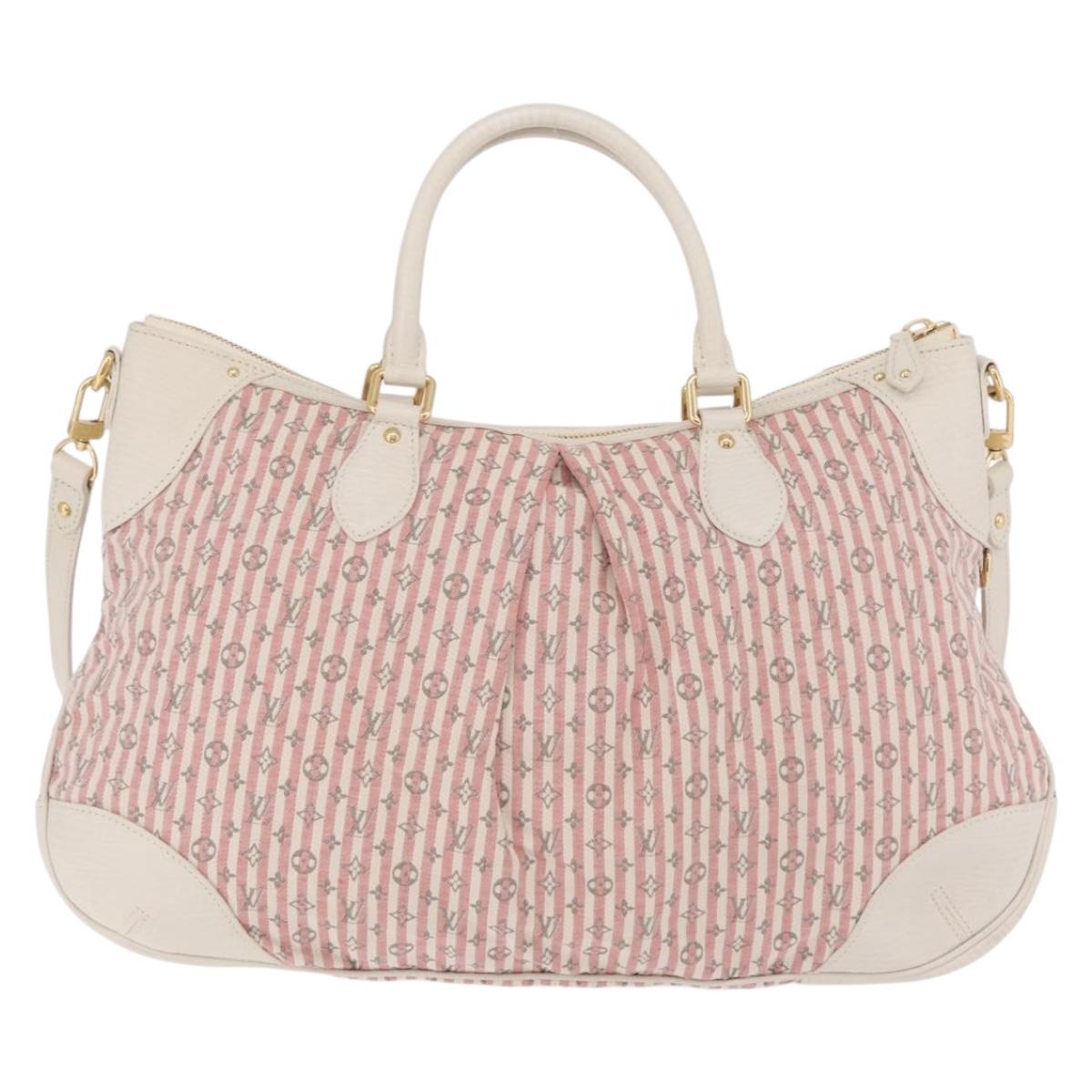 LOUIS VUITTON Mini Lin Marina GM Bag Croisette 2way Pink M95493 LV Auth 167757A