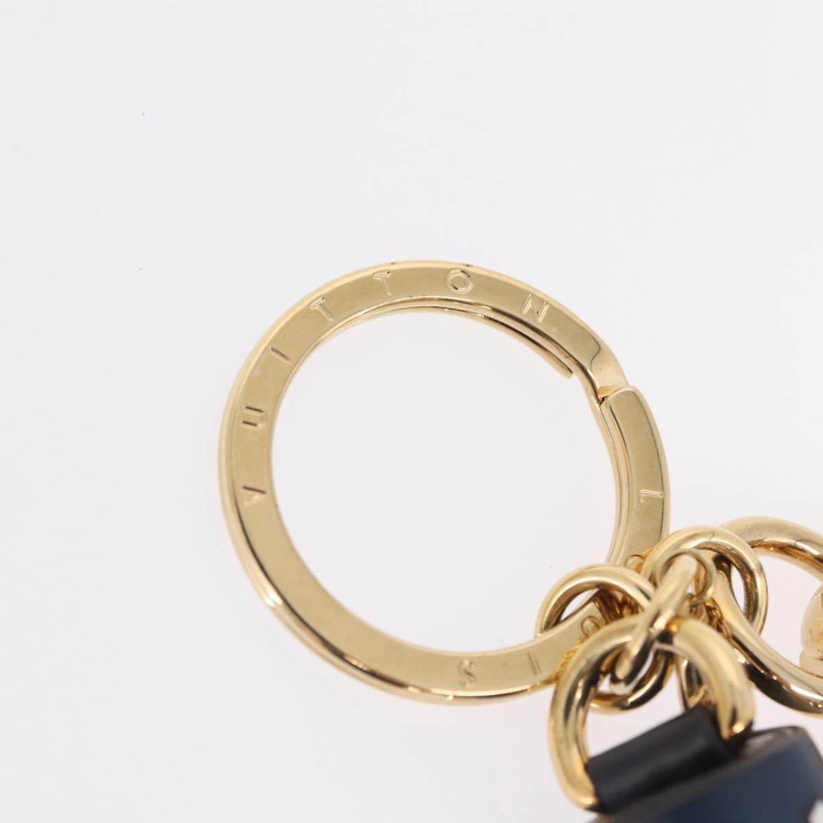 LOUIS VUITTON Charm Leather Multicolor Gold LV Auth 167760SAM