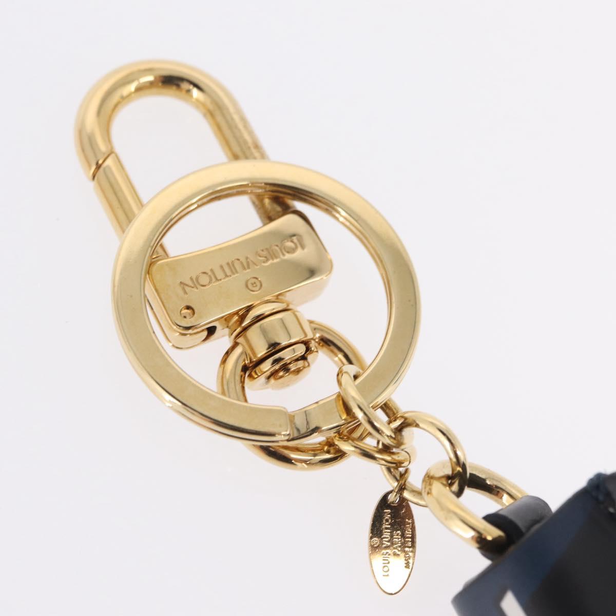 LOUIS VUITTON Charm Leather Multicolor Gold LV Auth 167760SAM