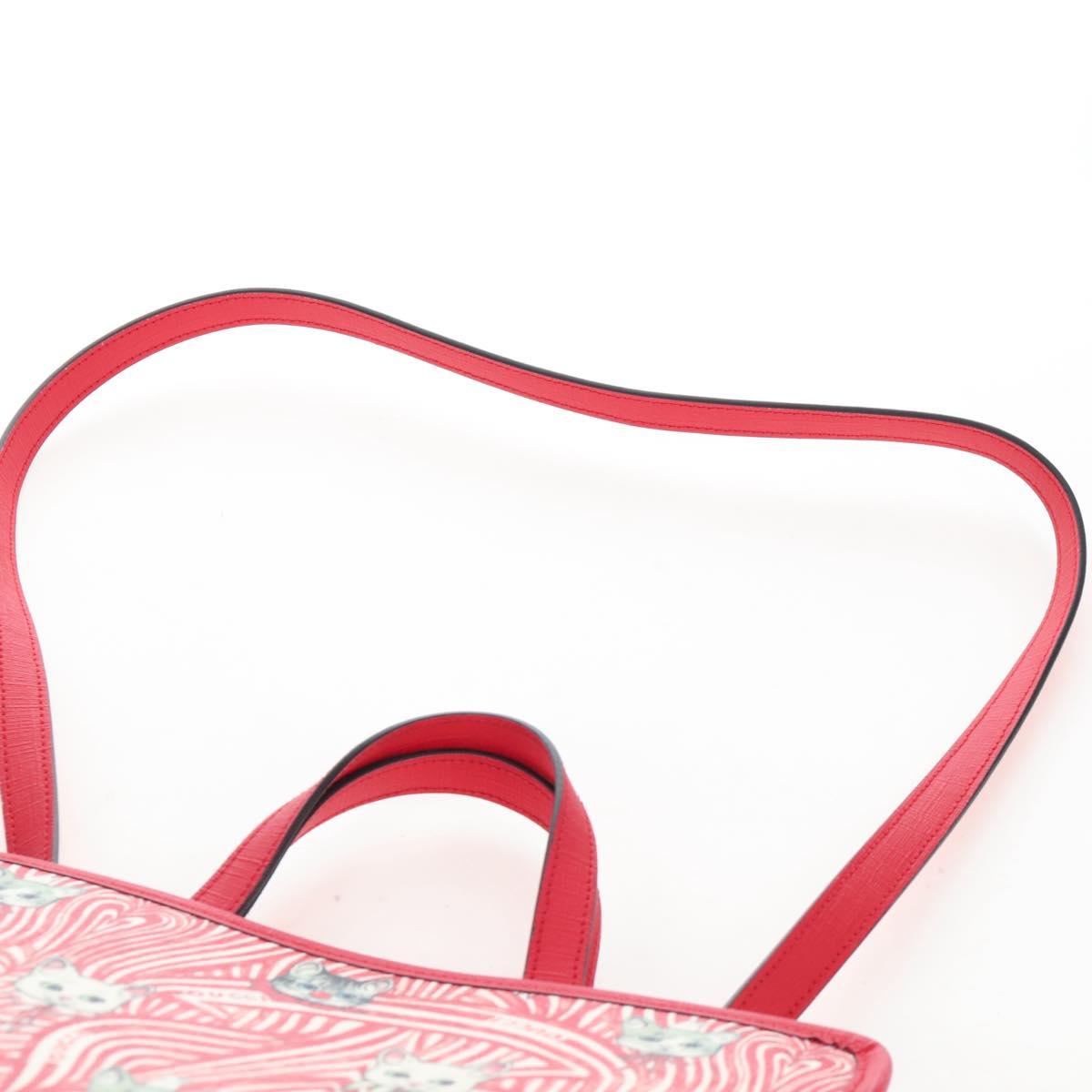 GUCCI x Higuchi Yuuko Hand Bag PVC 2way Red 630542 Auth 167781SM
