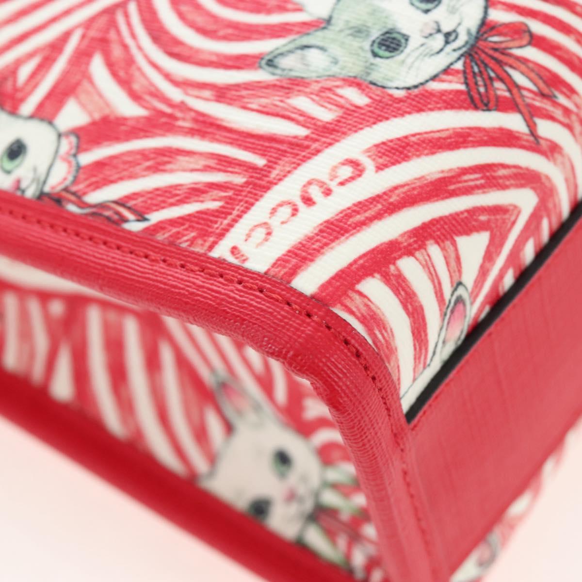 GUCCI x Higuchi Yuuko Hand Bag PVC 2way Red 630542 Auth 167781SM