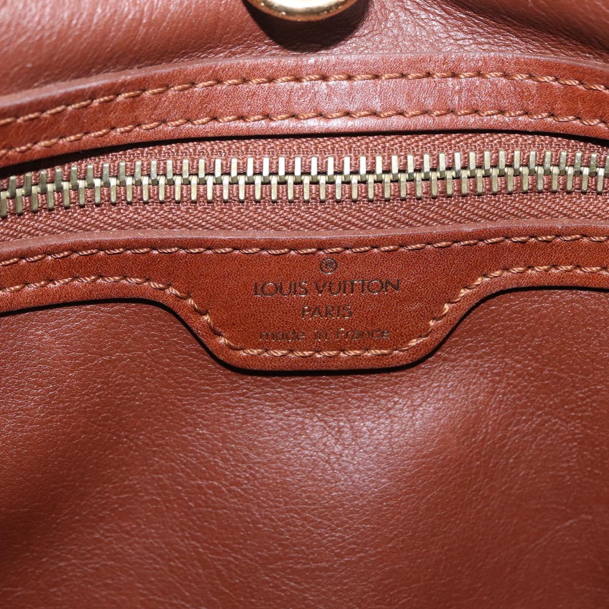 LOUIS VUITTON Charm Cabas Bron Hand Bag Brown White M95157 LV Auth 167784A