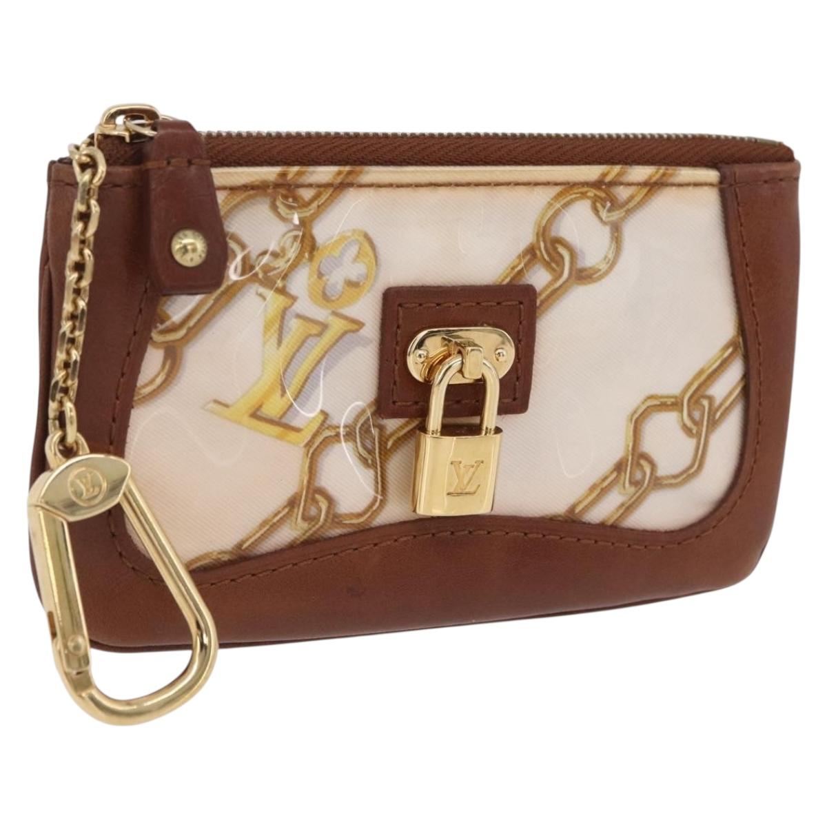 LOUIS VUITTON Monogram Charm Pochette Cles Coin Purse M95164 LV Auth 167786A