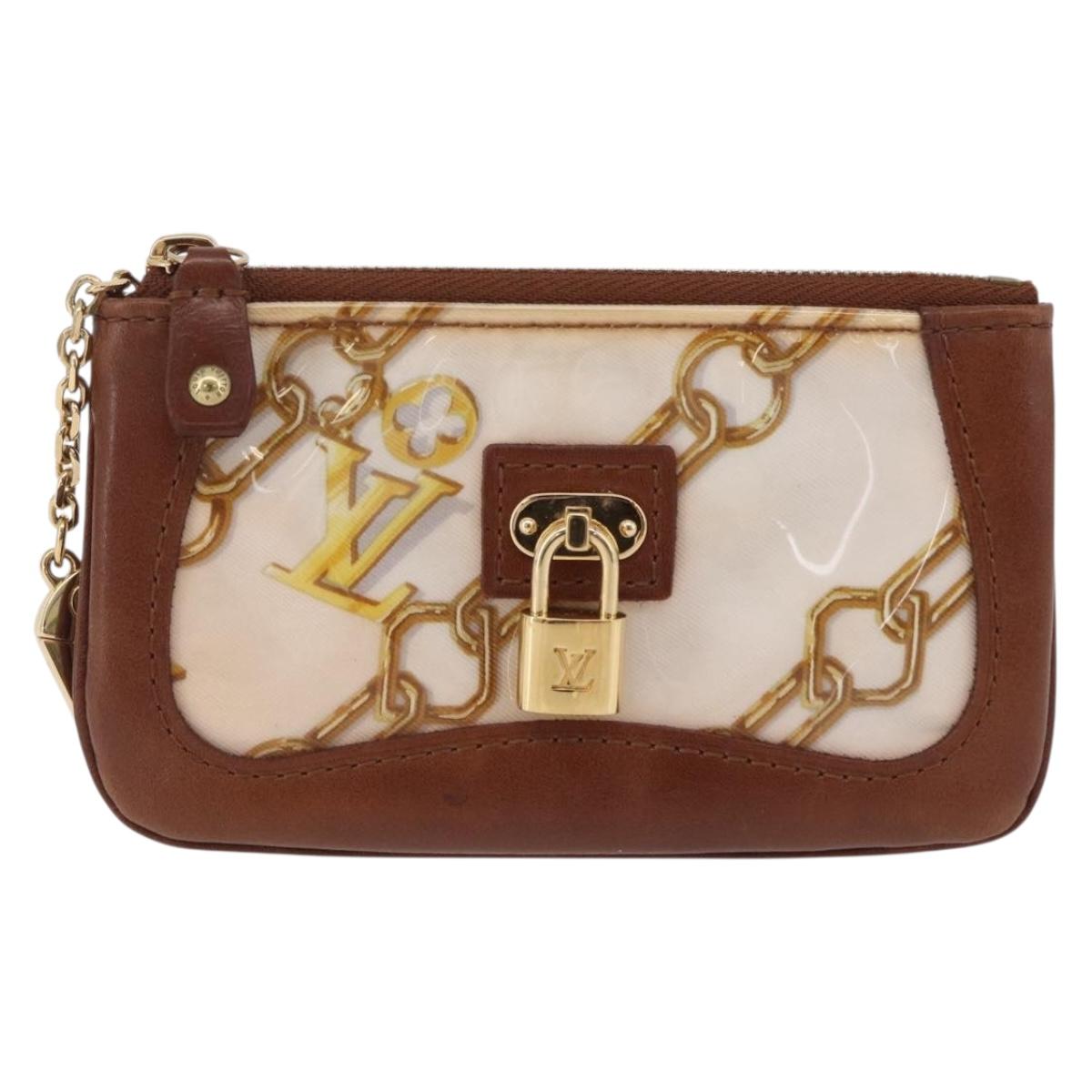 LOUIS VUITTON Monogram Charm Pochette Cles Coin Purse M95164 LV Auth 167786A