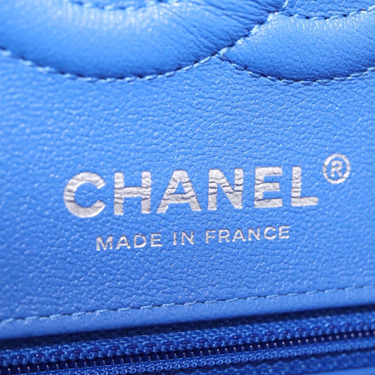 CHANEL Chain Matelasse 25 Shoulder Bag Calf Skin Rainbow CC Auth 167787SM