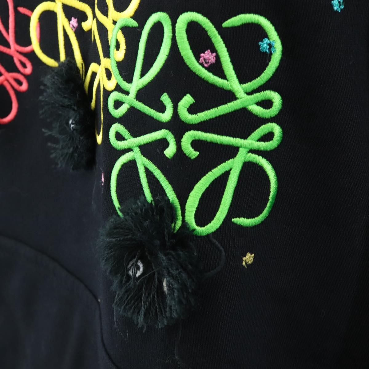 LOEWE Susuwatari Spirited Away Long Sleeve Hoodie Cotton M Black Auth 167788M