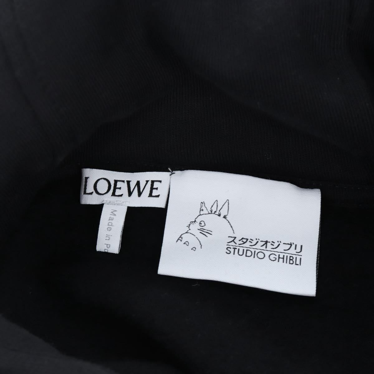LOEWE Susuwatari Spirited Away Long Sleeve Hoodie Cotton M Black Auth 167788M