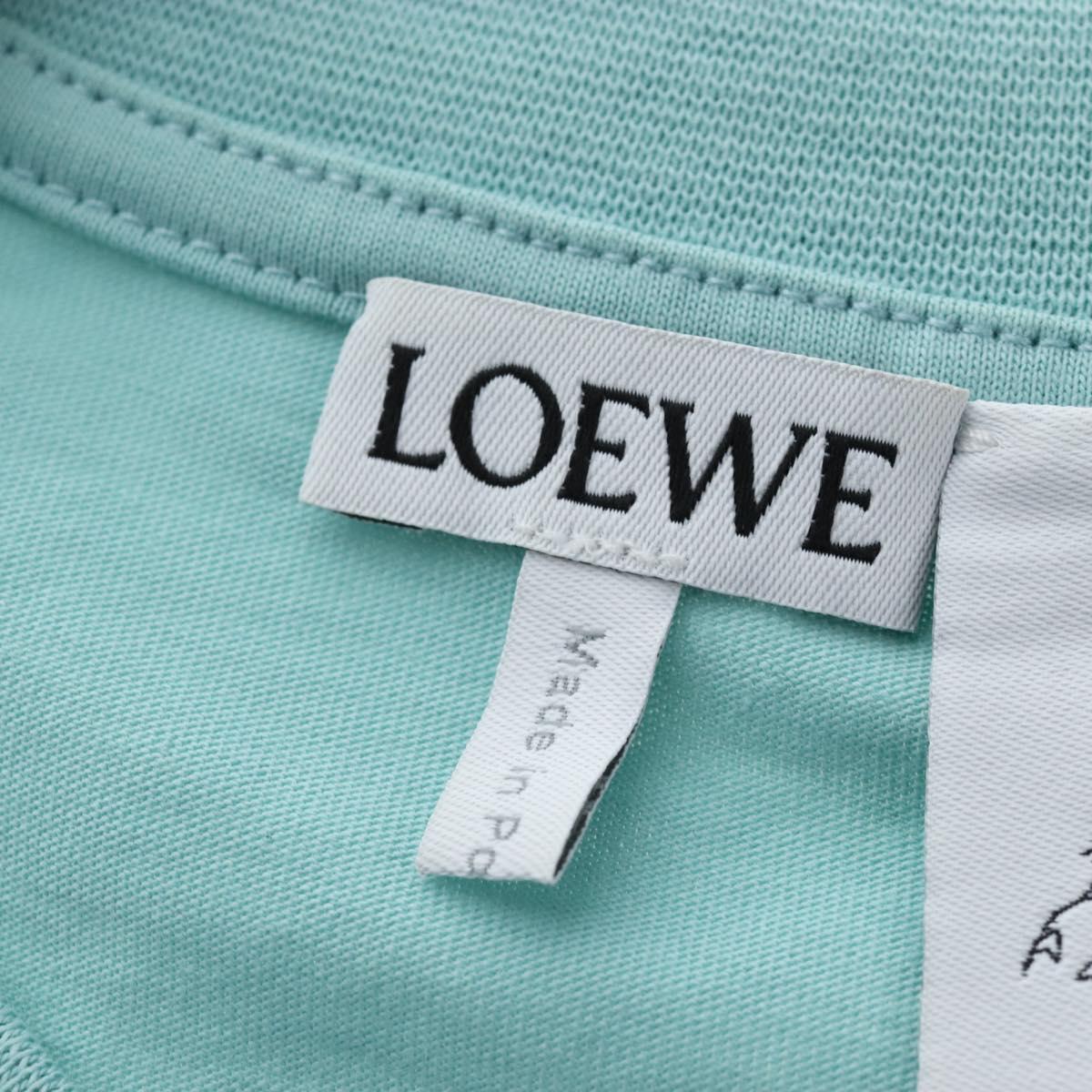 LOEWE Baby Mouse Flybird Spirited Away T Shirt Cotton XS Mint Green Auth 167790M