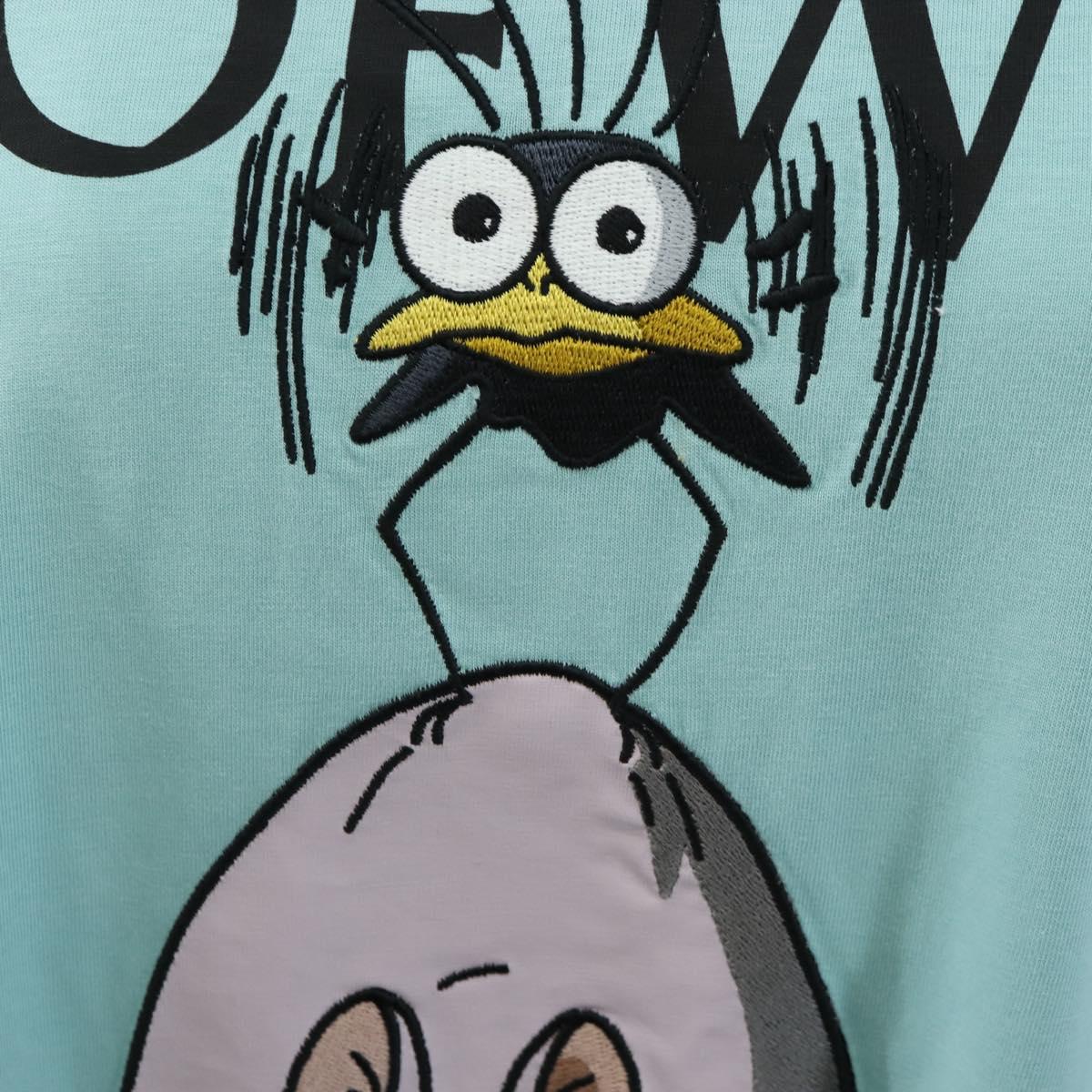 LOEWE Baby Mouse Flybird Spirited Away T Shirt Cotton XS Mint Green Auth 167790M