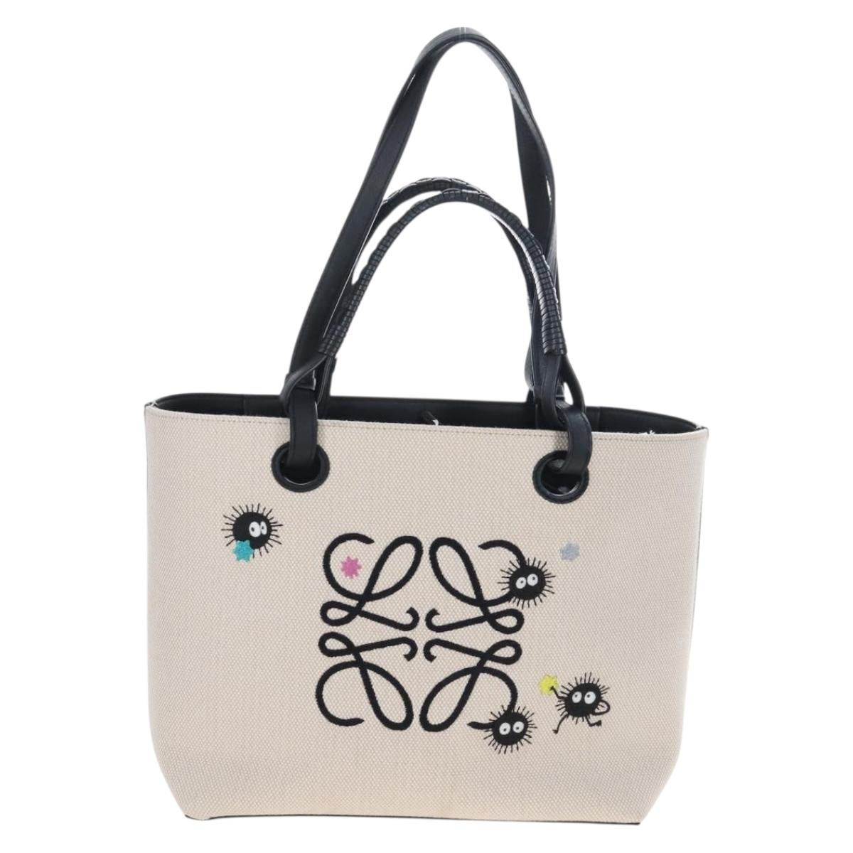LOEWE x Studio Ghibli Suswatari Tote Bag Canvas 2way Beige Auth 167791SAM