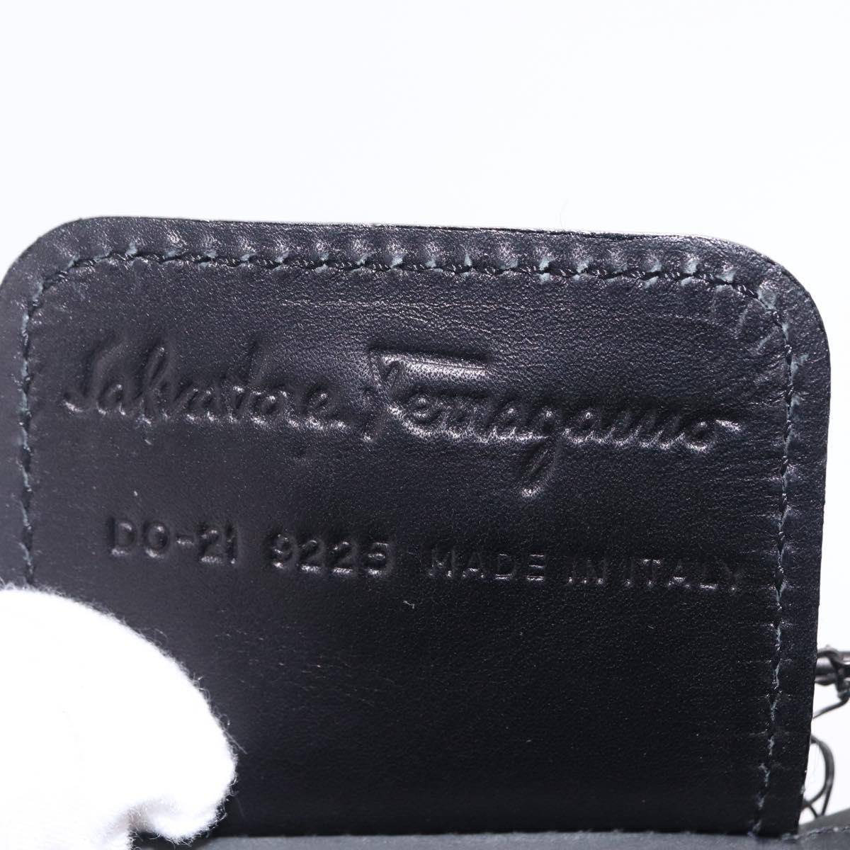 Salvatore Ferragamo Hand Bag Metal 2way Black Auth 167839V
