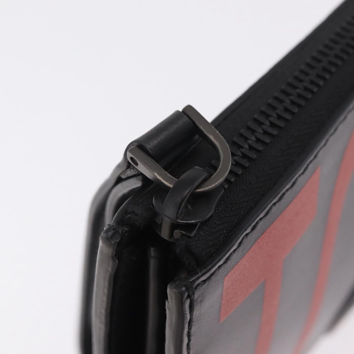 Salvatore Ferragamo Gancini Clutch Bag Leather Black Auth 167845V