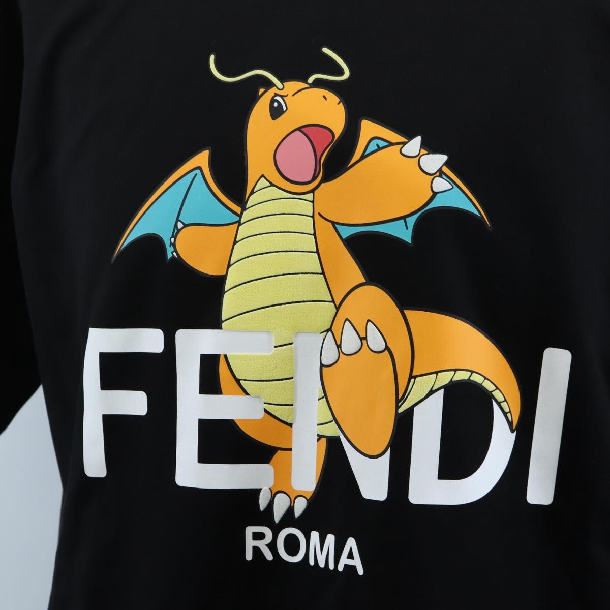FENDI x FRGMT x POKMON Dragonite Short Sleeved T shirt Cotton M Auth 167853M