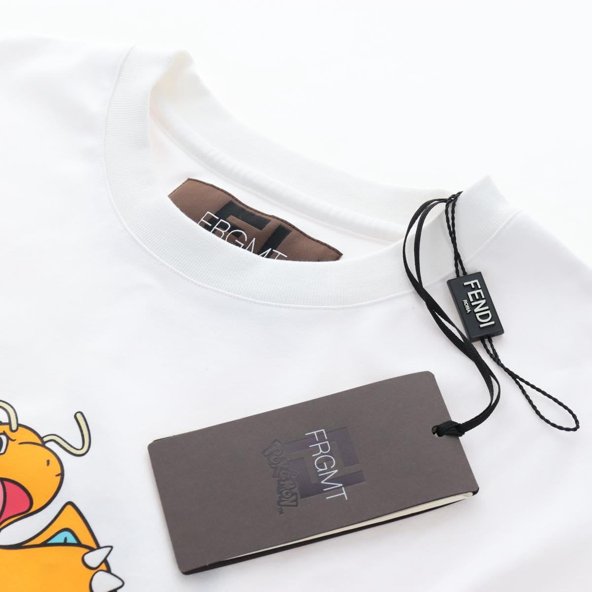 FENDI x FRGMT x POKMON Dragonite Short Sleeved T Shirt Cotton M Auth 167854M