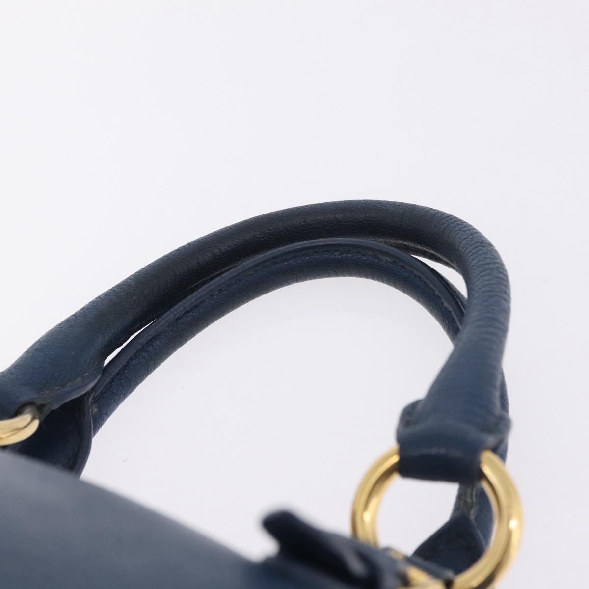 Miu Miu Hand Bag Leather 2 Set Pink Blue Auth 167860