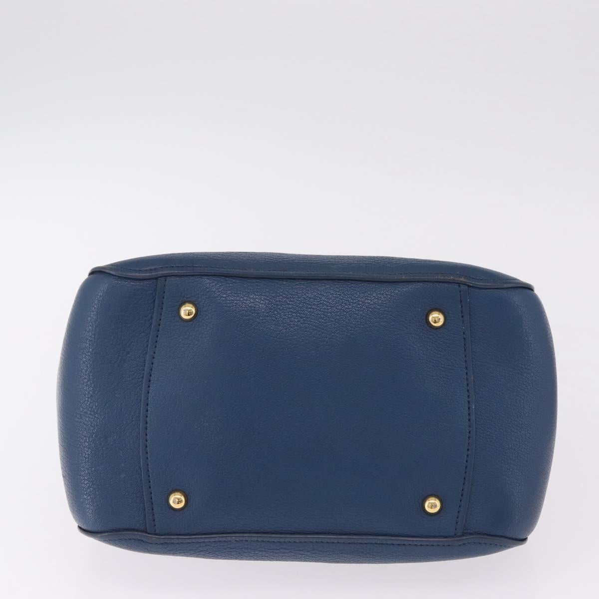 Miu Miu Hand Bag Leather 2 Set Pink Blue Auth 167860