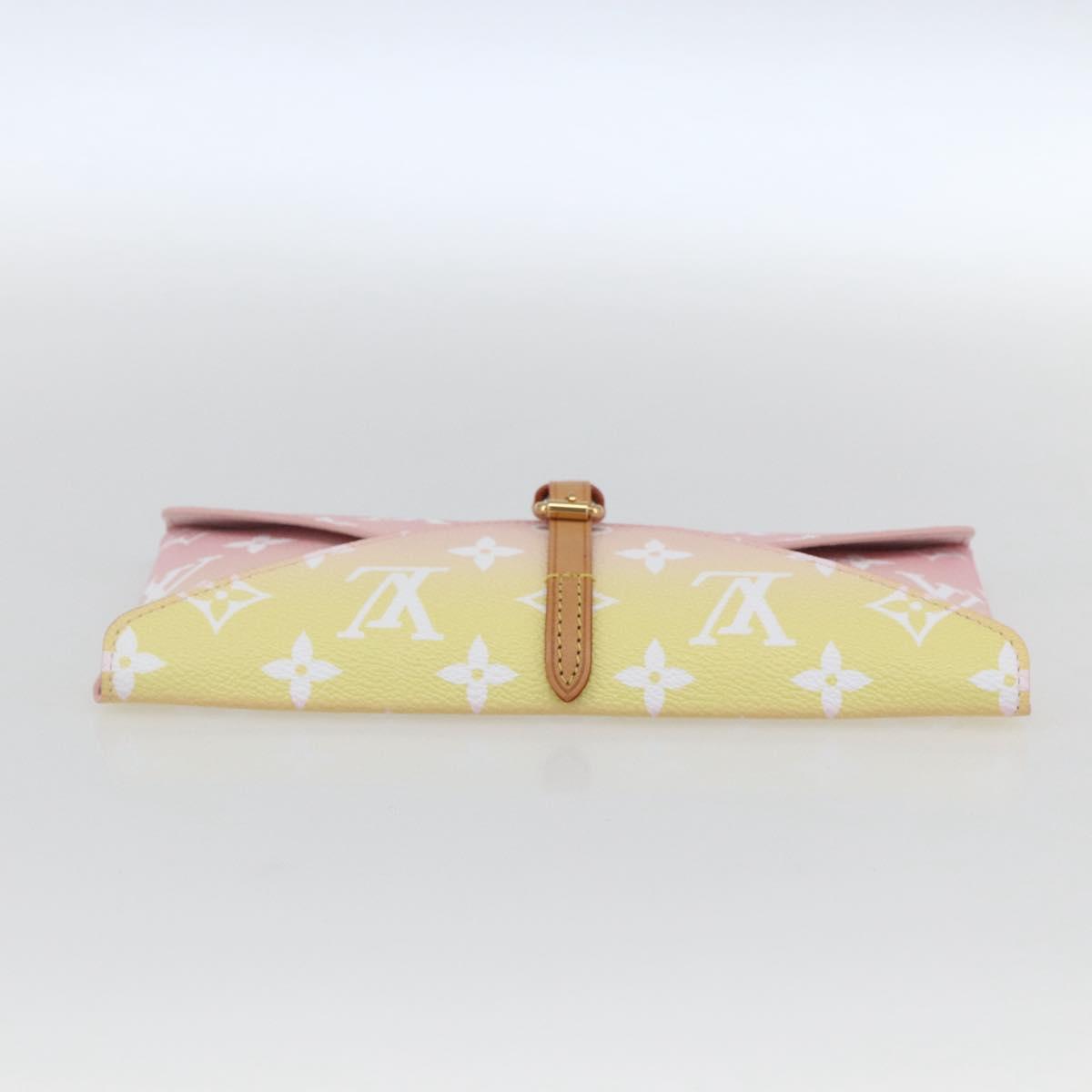 LOUIS VUITTON Monogram Etoui 6 Pailles Pouch Pink GI0621 LV Auth 167902SAM