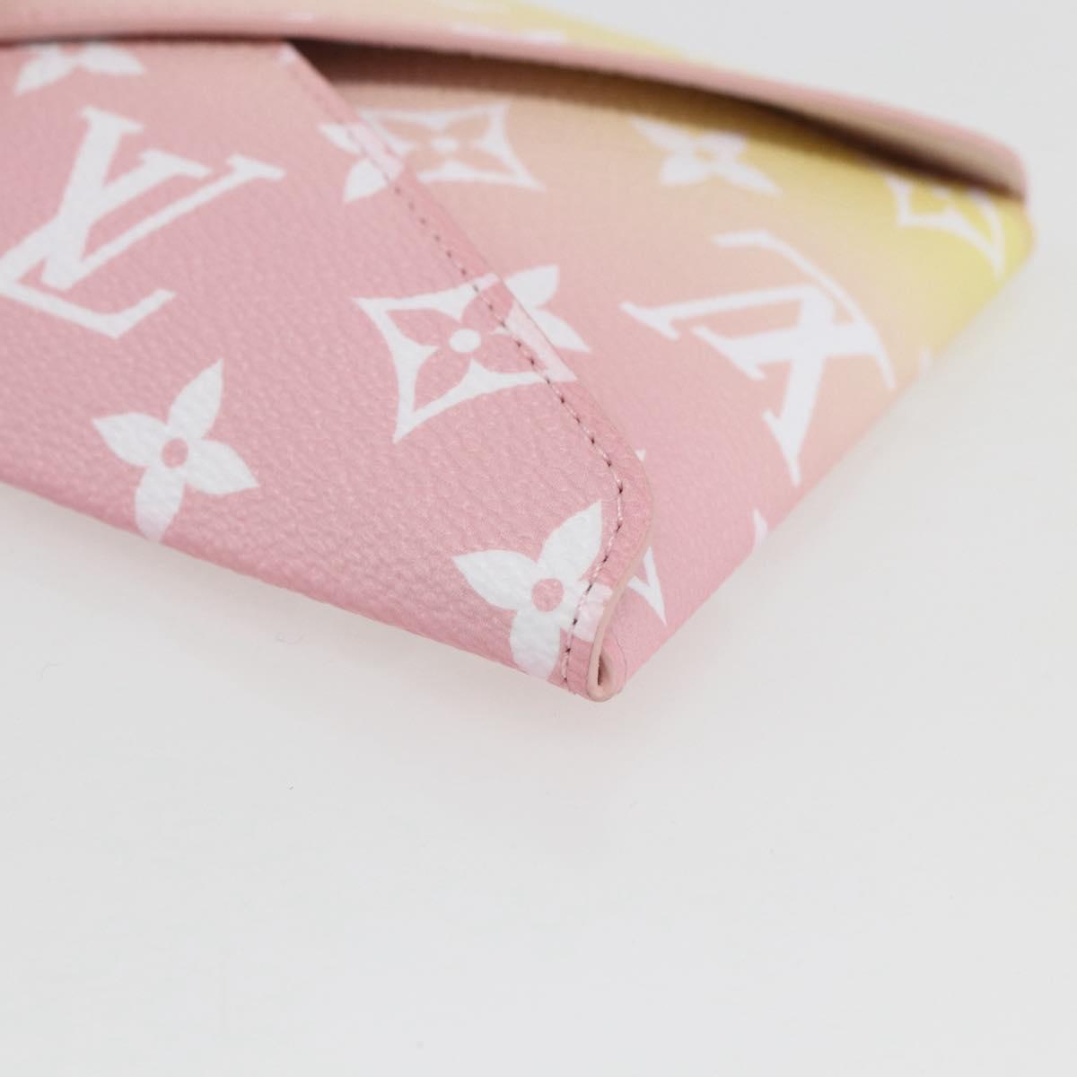 LOUIS VUITTON Monogram Etoui 6 Pailles Pouch Pink GI0621 LV Auth 167902SAM