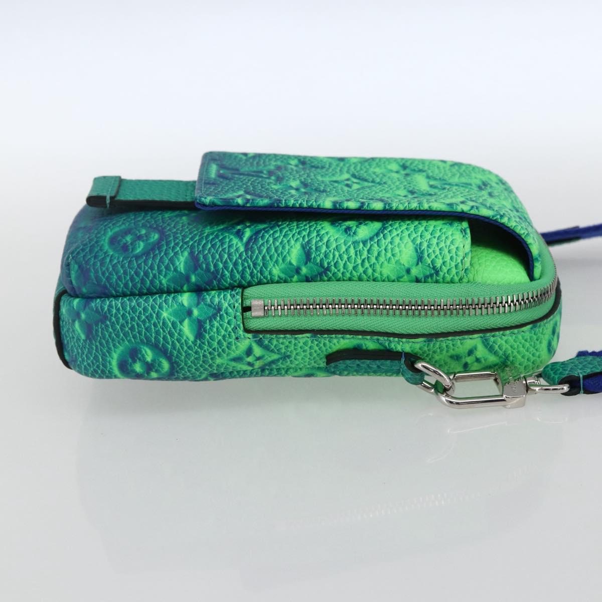 LOUIS VUITTON Taurillon Illusion Double Phone Pouch Shoulder Bag M81223 167903SAM