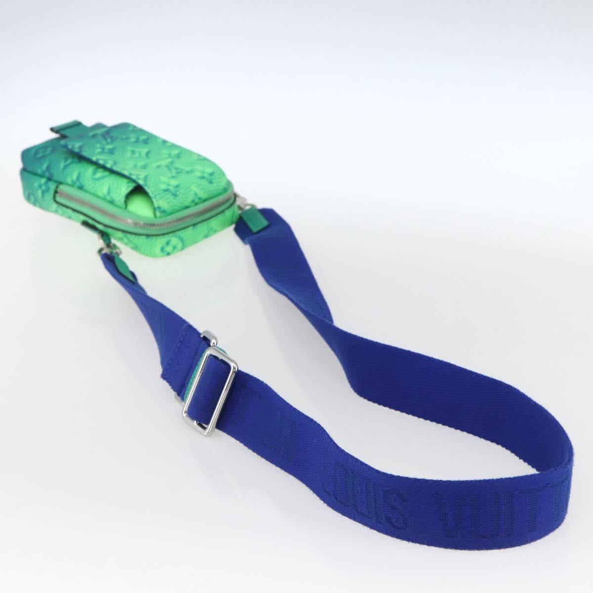 LOUIS VUITTON Taurillon Illusion Double Phone Pouch Shoulder Bag M81223 167903SAM