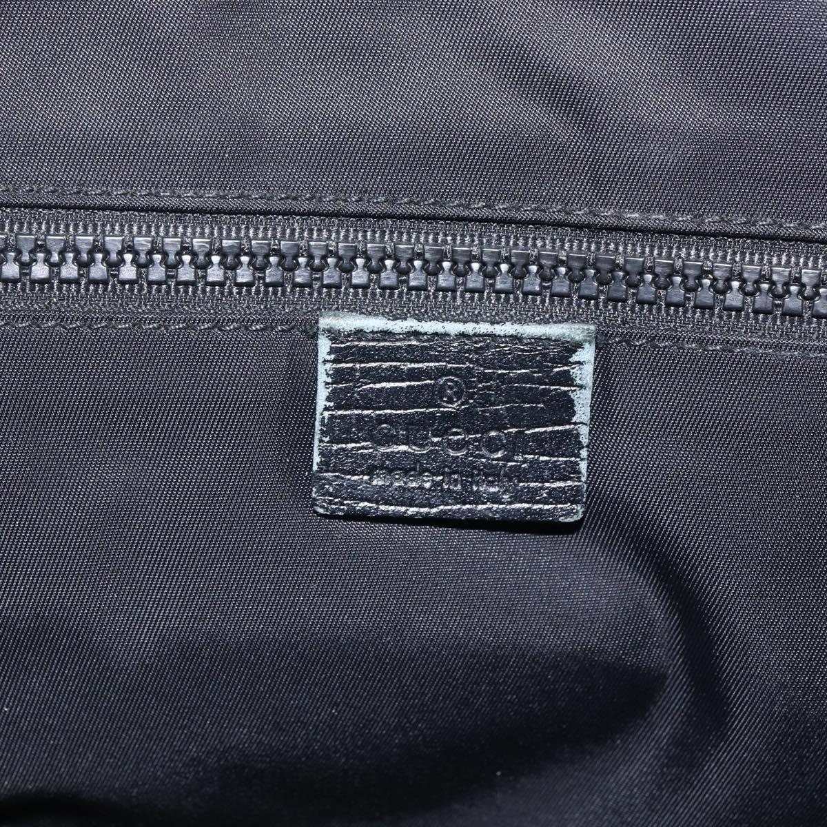 GUCCI GG Supreme Shoulder Bag PVC Black 169935 Auth 167909