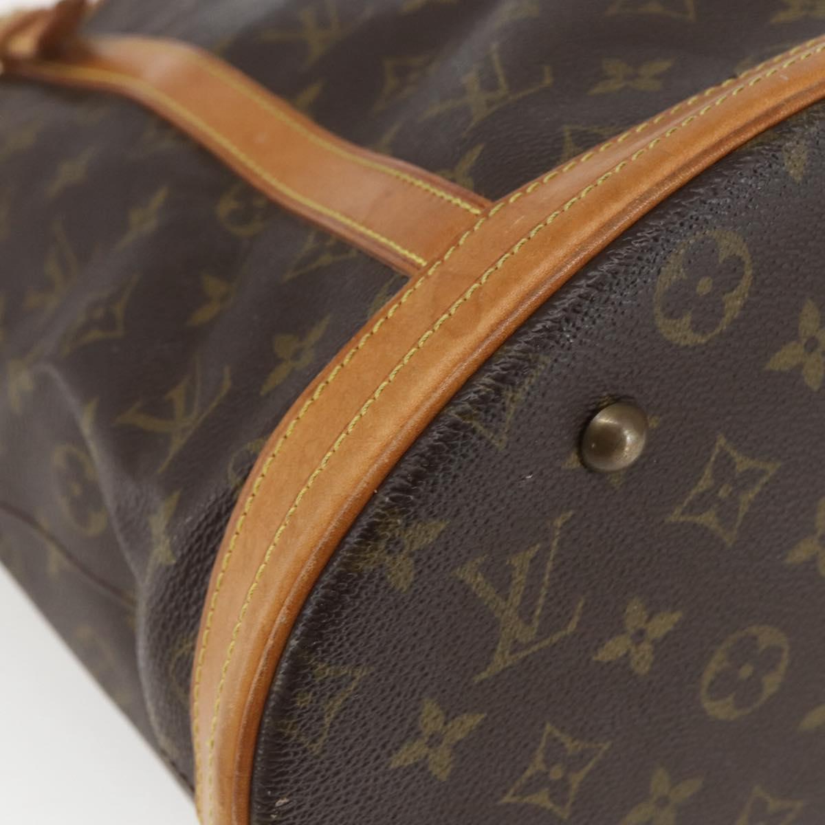 LOUIS VUITTON Monogram Bucket GM Shoulder Bag M42236 LV Auth 167916
