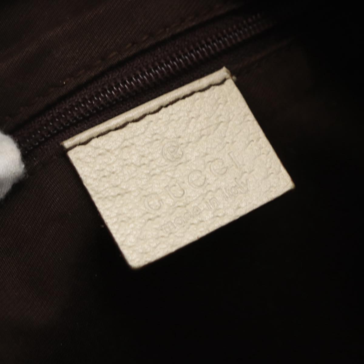 GUCCI GG Canvas Shoulder Bag Beige Gold 131326 Auth 167926