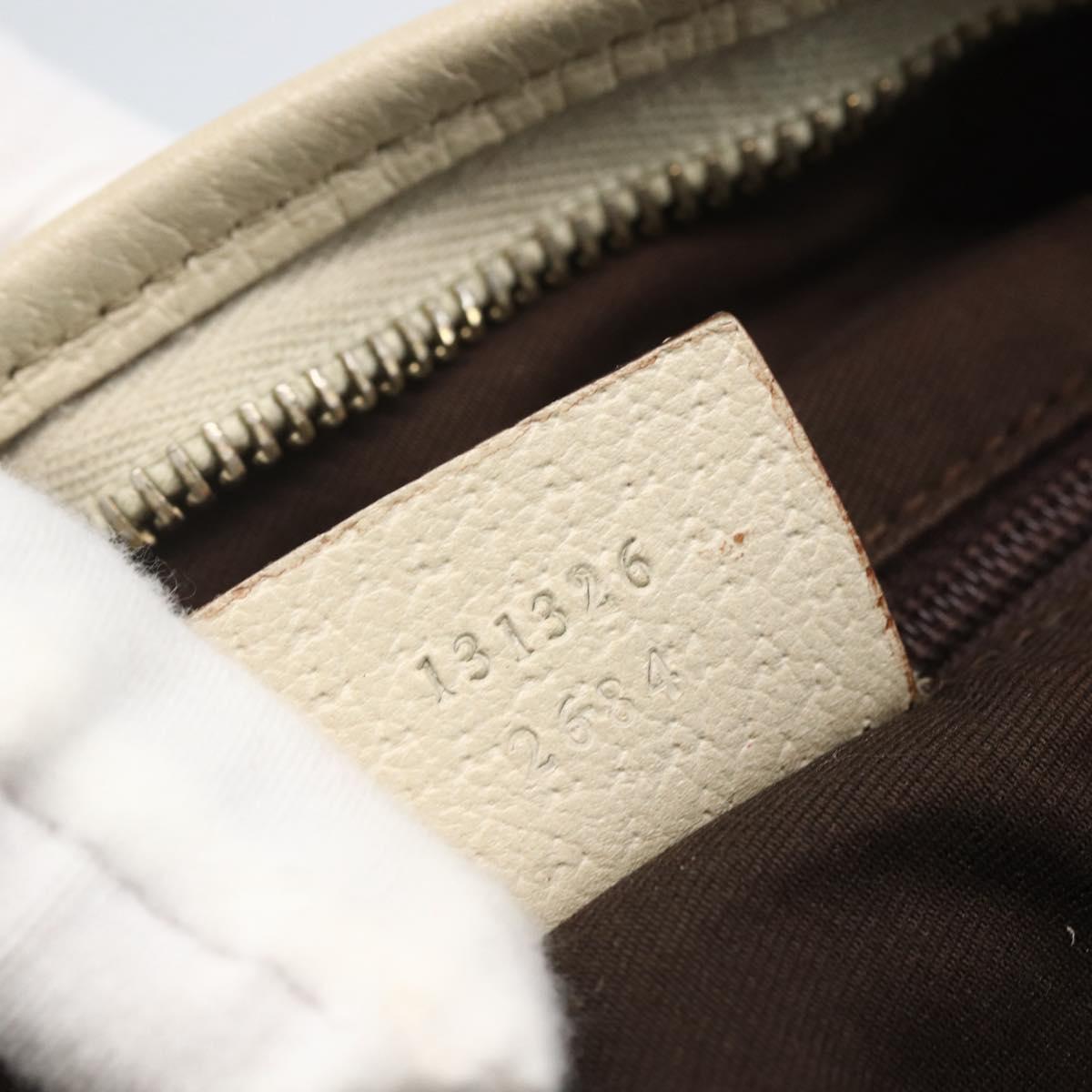GUCCI GG Canvas Shoulder Bag Beige Gold 131326 Auth 167926