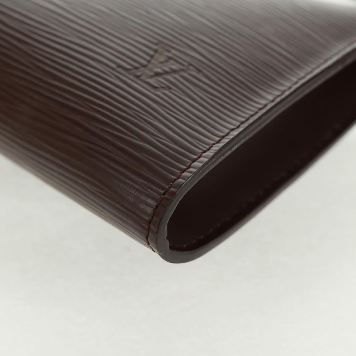 LOUIS VUITTON Epi Pochette Accessoires Pouch Mocha M5294D LV Auth 167954V