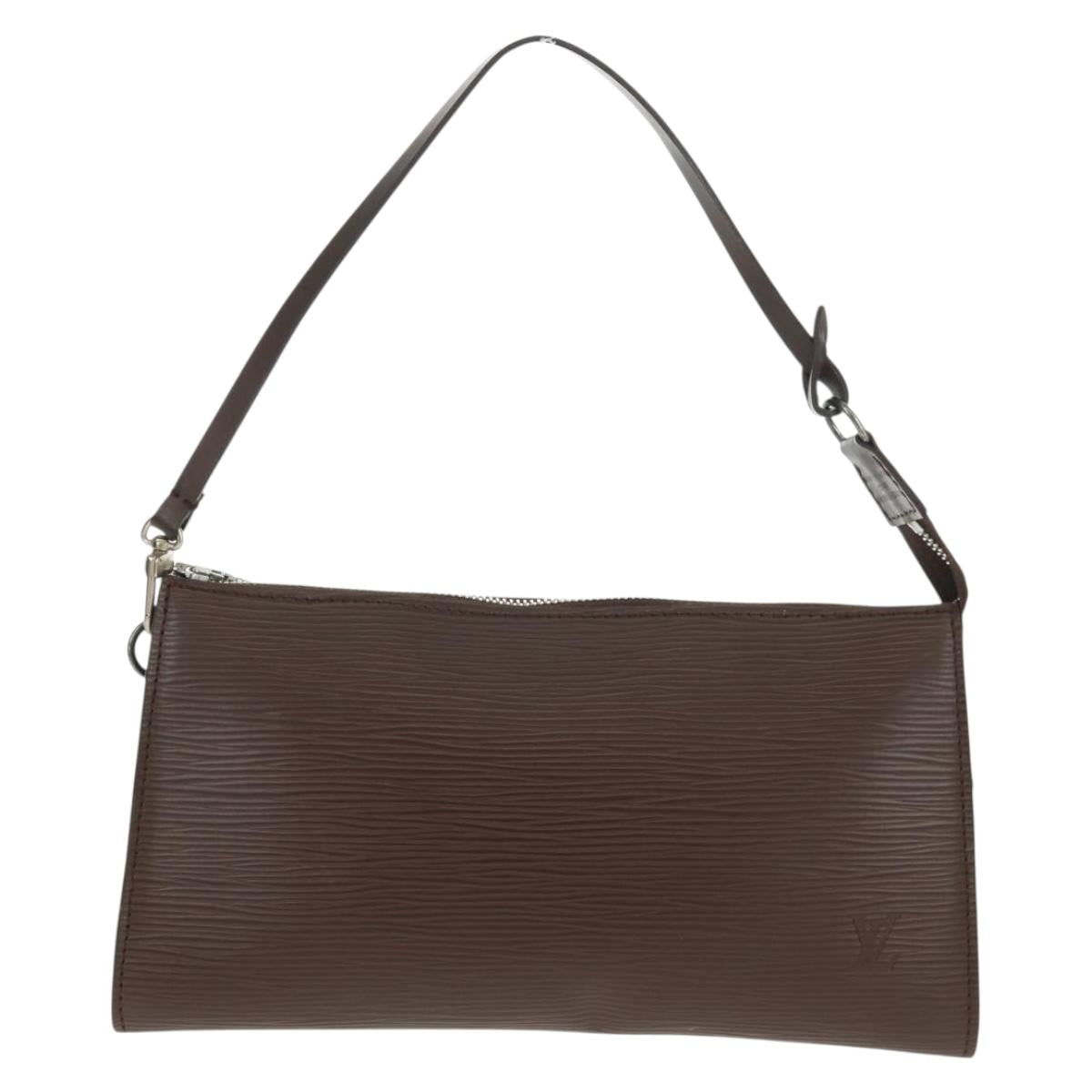 LOUIS VUITTON Epi Pochette Accessoires Pouch Mocha M5294D LV Auth 167954V