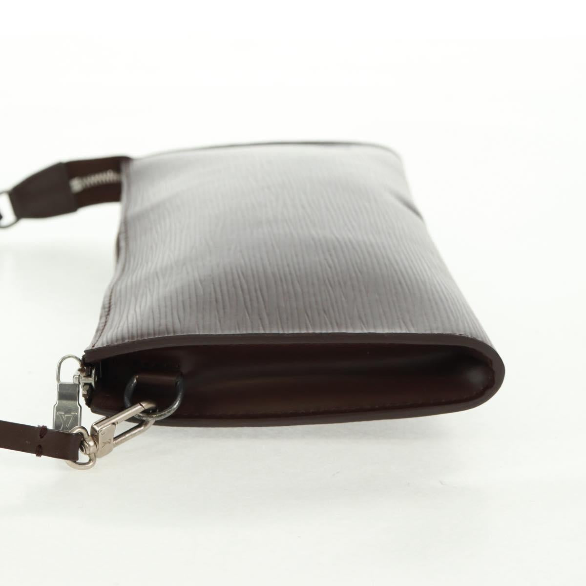 LOUIS VUITTON Epi Pochette Accessoires Pouch Mocha M5294D LV Auth 167954V