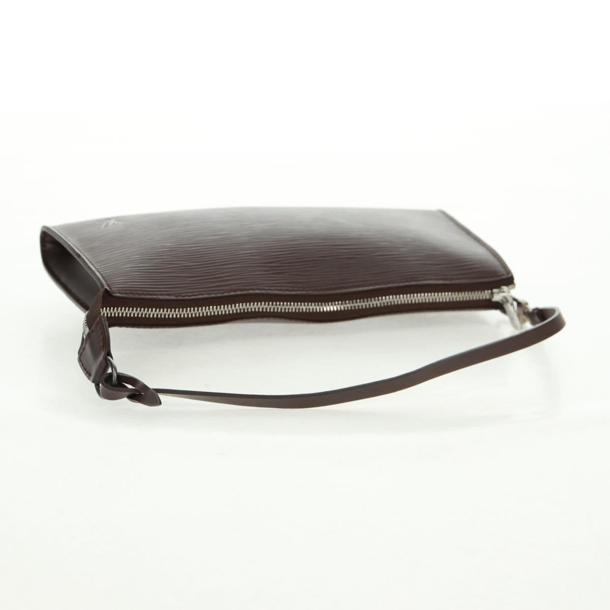 LOUIS VUITTON Epi Pochette Accessoires Pouch Mocha M5294D LV Auth 167954V