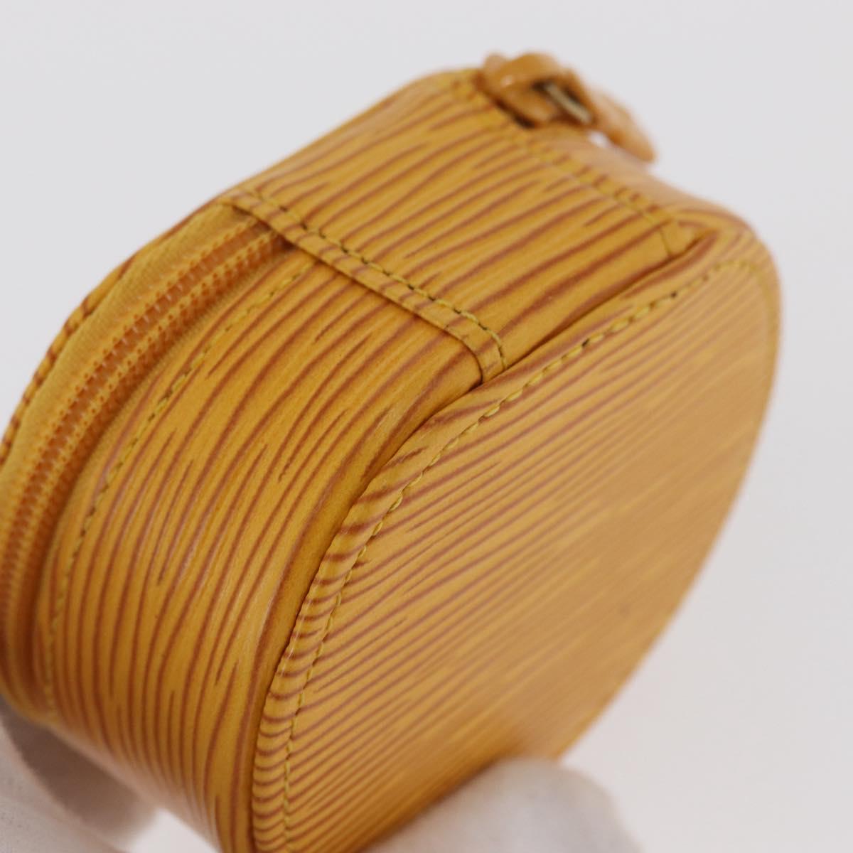 LOUIS VUITTON Epi Ecrin Bijoux8 Jewelry Box Yellow M48229 LV Auth 167974