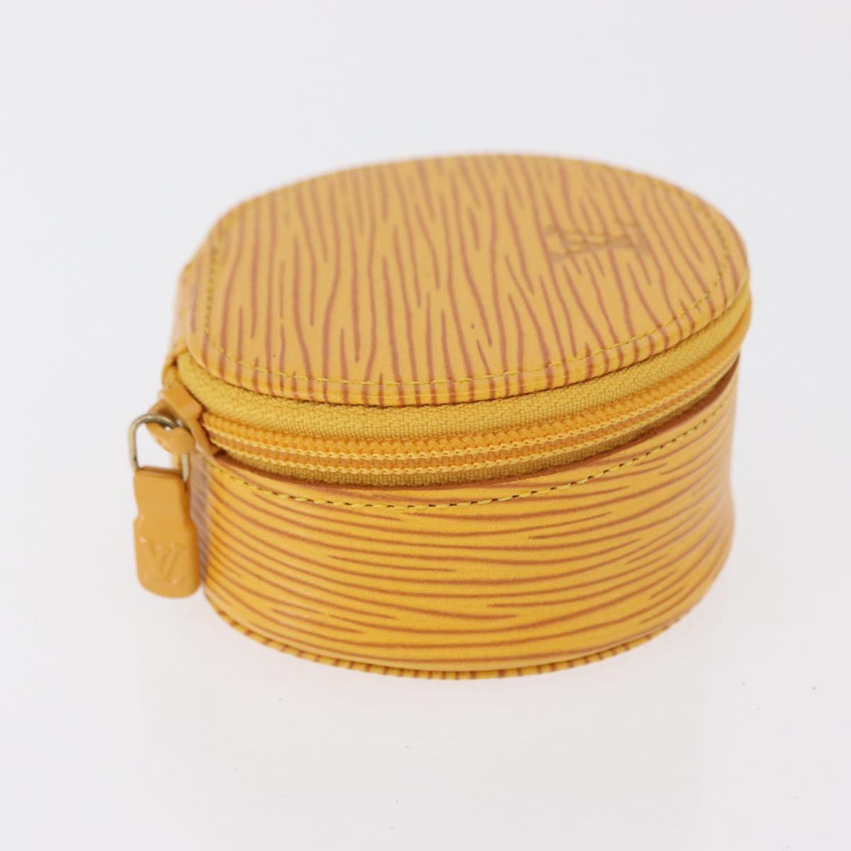 LOUIS VUITTON Epi Ecrin Bijoux8 Jewelry Box Yellow M48229 LV Auth 167974