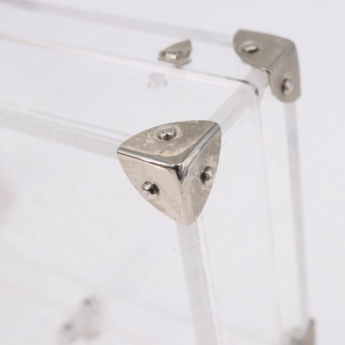LOUIS VUITTON Monogram Love Message Mini Trunk Plastic Clear M99079 Auth 167975