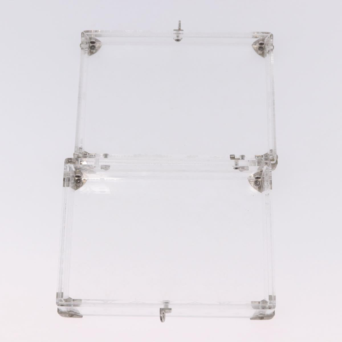 LOUIS VUITTON Monogram Love Message Mini Trunk Plastic Clear M99079 Auth 167975
