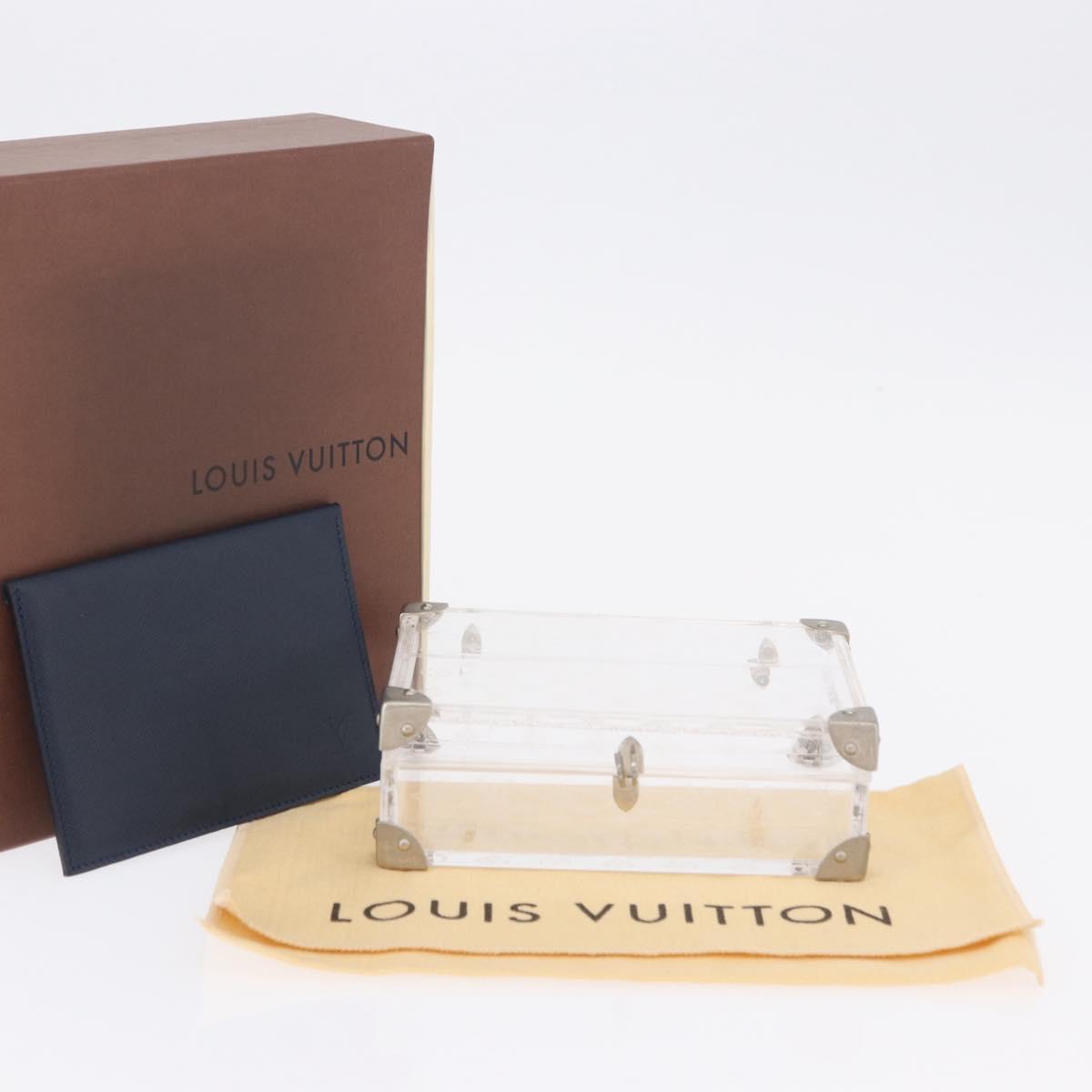 LOUIS VUITTON Monogram Love Message Mini Trunk Plastic Clear M99079 Auth 167975