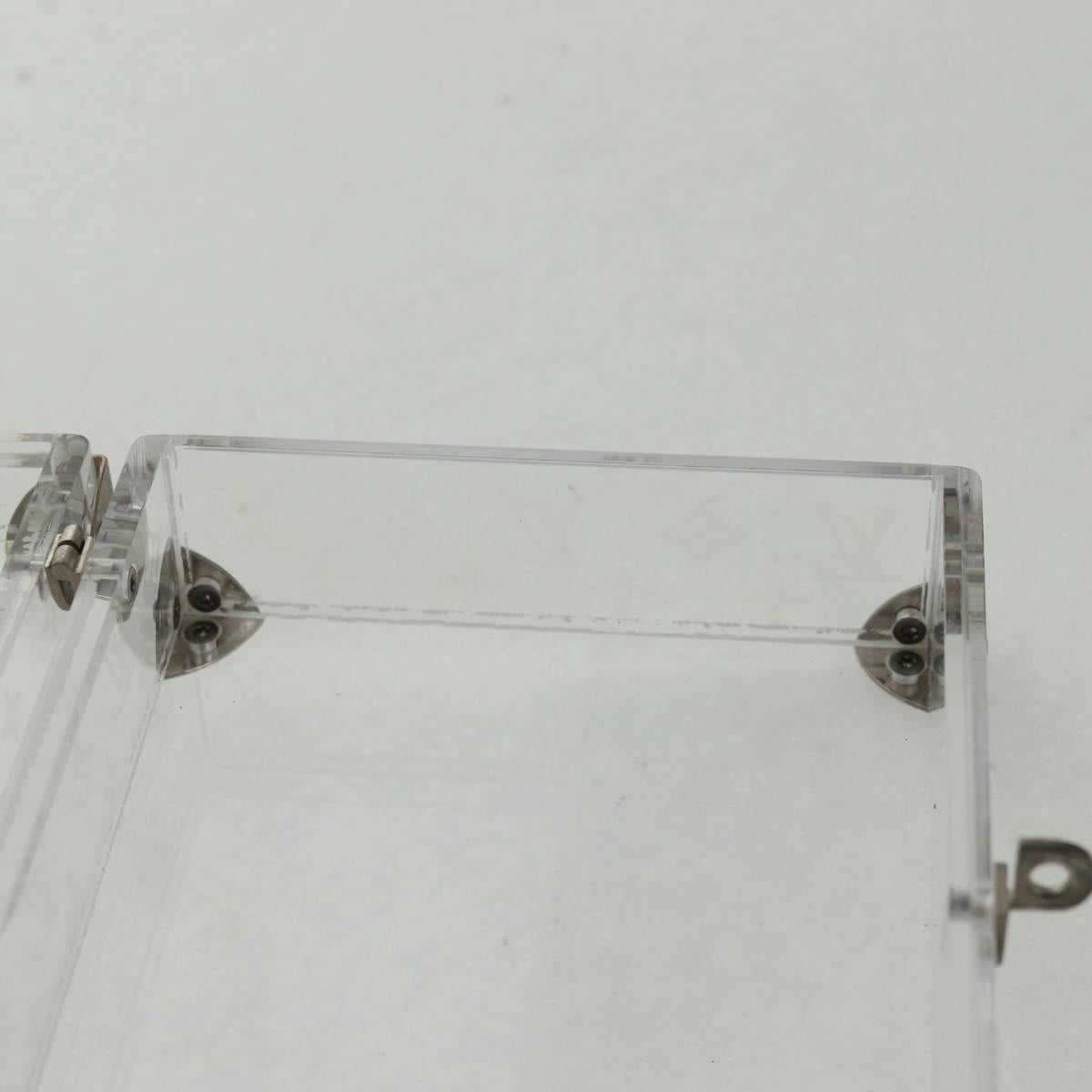 LOUIS VUITTON Monogram Love Message Mini Trunk Plastic Clear M99079 Auth 167975V