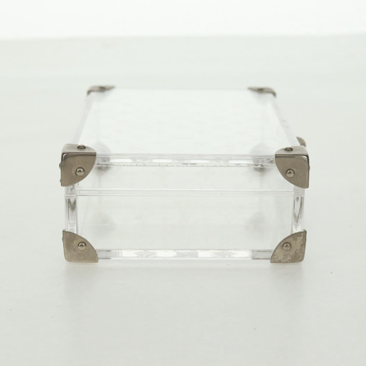 LOUIS VUITTON Monogram Love Message Mini Trunk Plastic Clear M99079 Auth 167975V