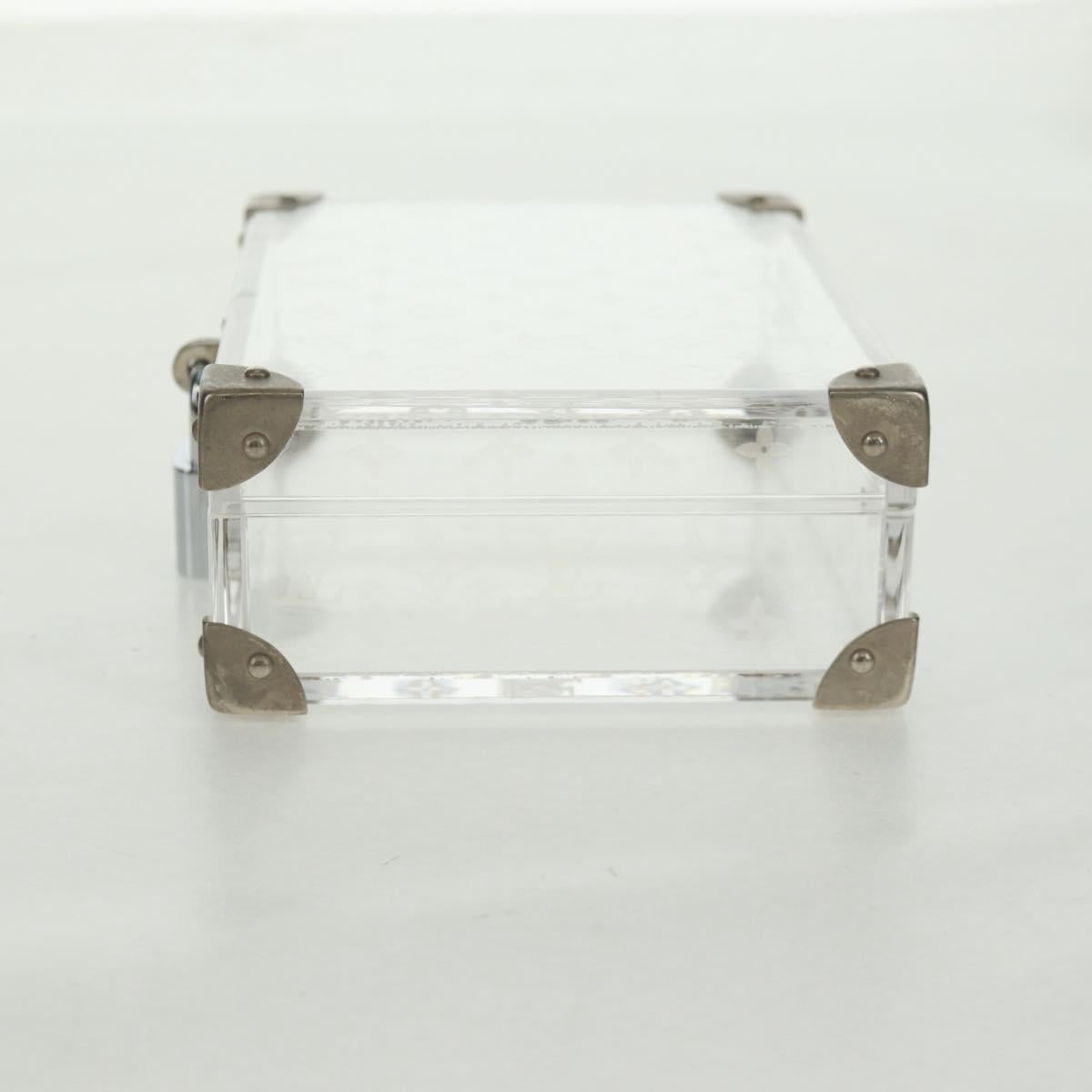 LOUIS VUITTON Monogram Love Message Mini Trunk Plastic Clear M99079 Auth 167975V
