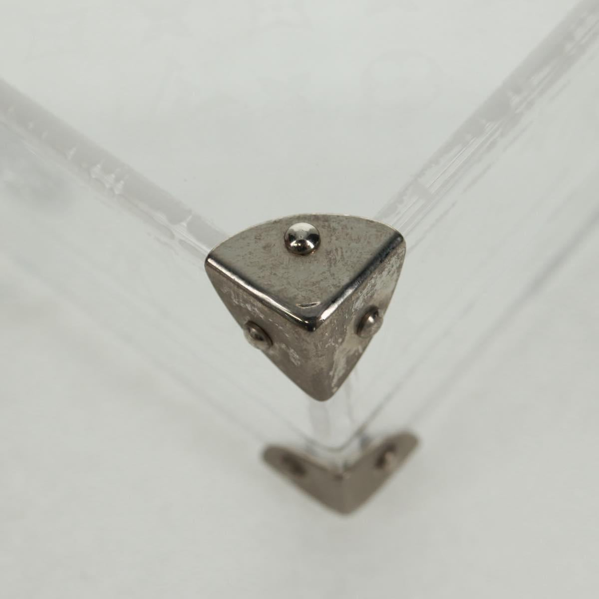 LOUIS VUITTON Monogram Love Message Mini Trunk Plastic Clear M99079 Auth 167975V