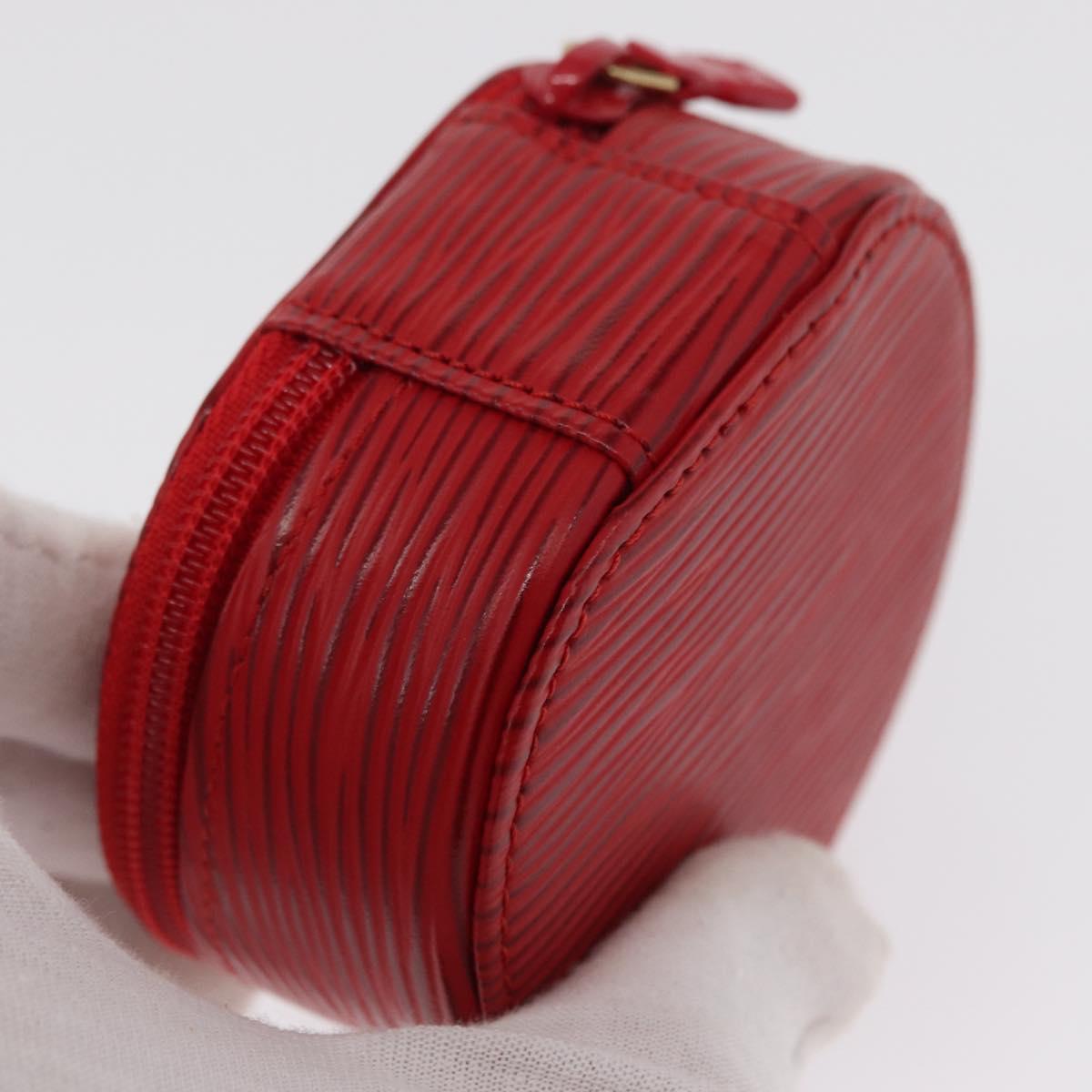 LOUIS VUITTON Epi Ecrin Bijou 8 Jewelry Box Red M48227 LV Auth 167976V