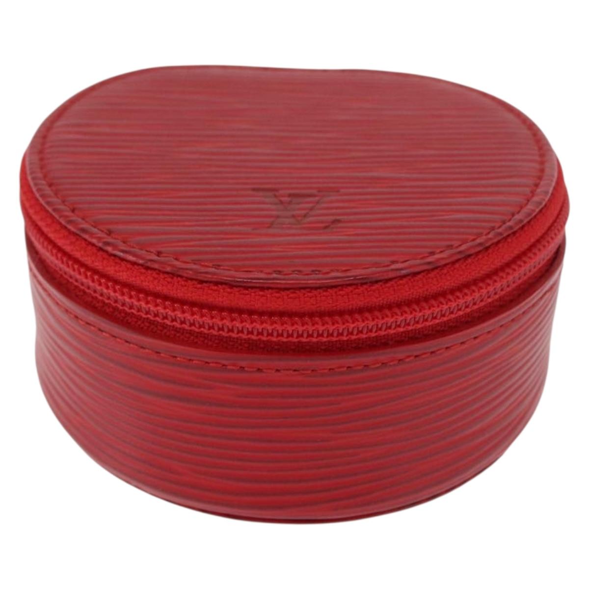 LOUIS VUITTON Epi Ecrin Bijou 8 Jewelry Box Red M48227 LV Auth 167976V