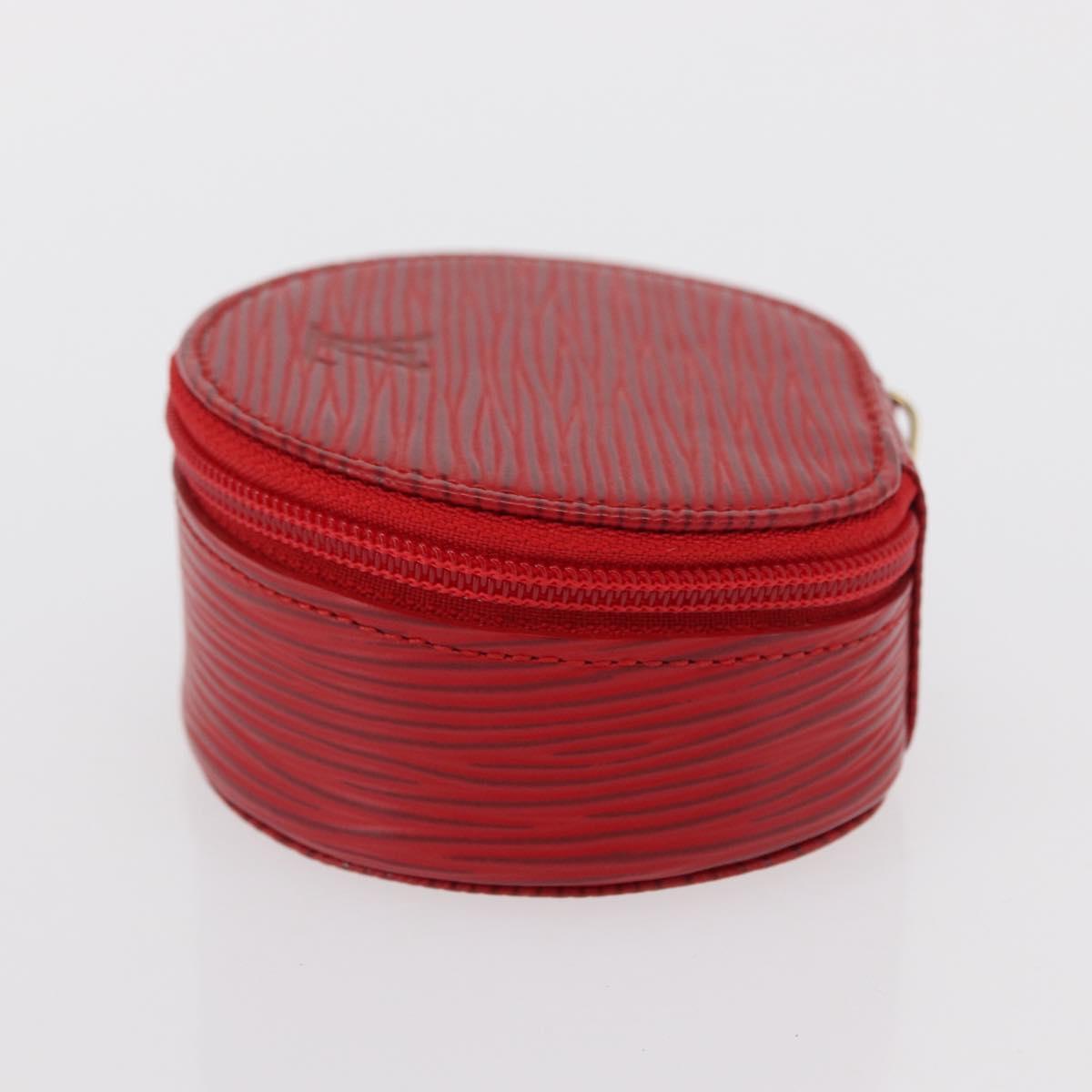 LOUIS VUITTON Epi Ecrin Bijou 8 Jewelry Box Red M48227 LV Auth 167976V
