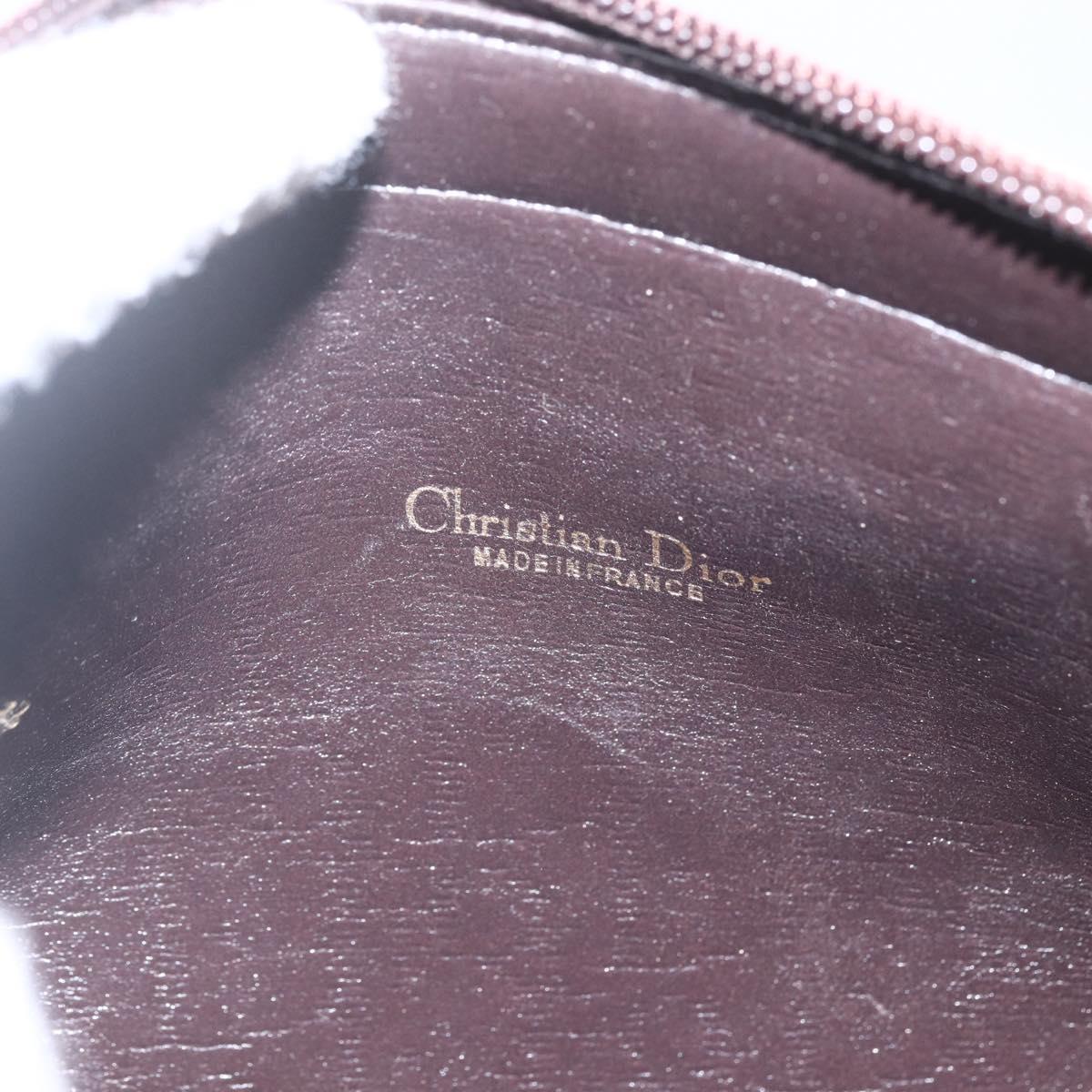Christian Dior Trotter Canvas Boston Bag Beige Gold Auth 167991