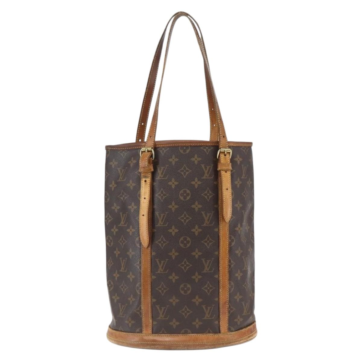 LOUIS VUITTON Monogram Bucket GM Shoulder Bag M42236 LV Auth 168011